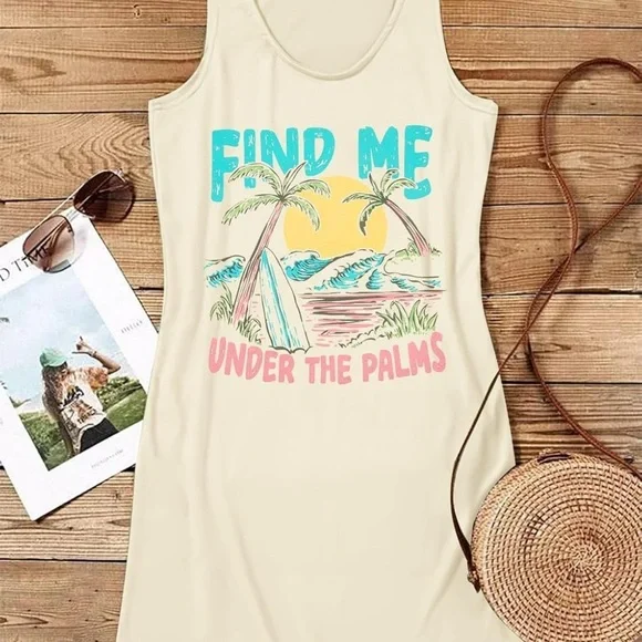 π Summer Graphic Mini Tank Sundress π - Picture 9 of 11